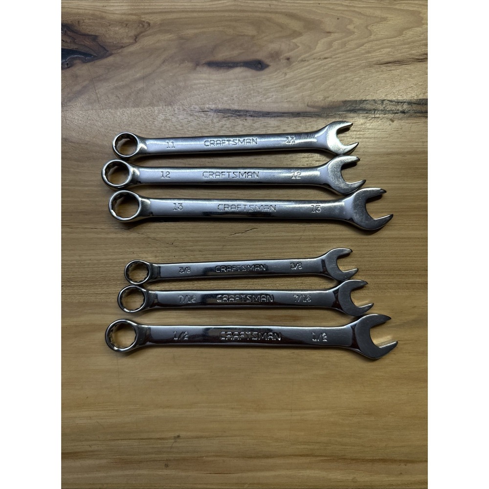 Craftsman 6 pc Standard SAE & METRIC MM Polished Wrench Set